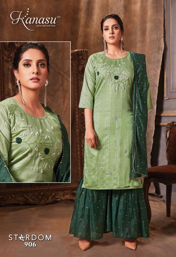 Kanasu Stardom Chanderi Silk Exclusive Designer Kurti Collection